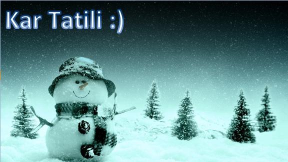 Kar Tatili - Hava Muhalefeti Duyurusu