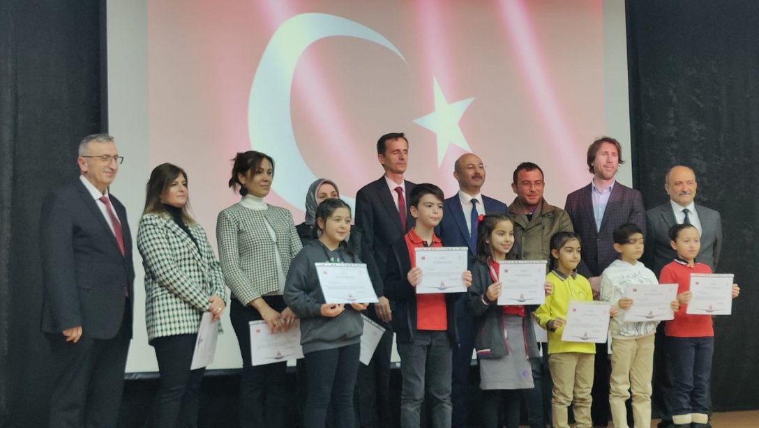 İl Milli Eğitim Müdürlüğünün düzenlemiş olduğu İstiklal marşını güzel okuma yarışması